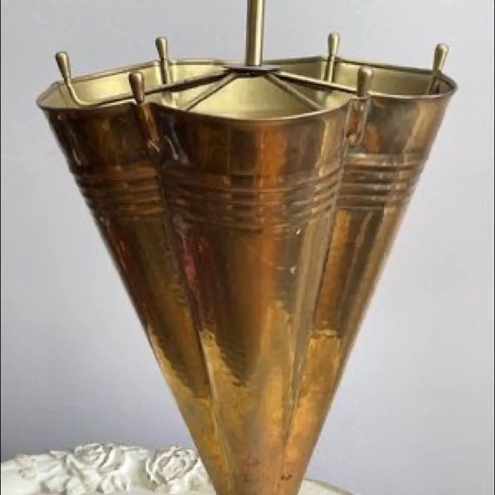 Mid-Century Brass Umbrella Stand, 1950s